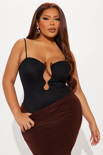 Let Loose Mesh Bodysuit - Black