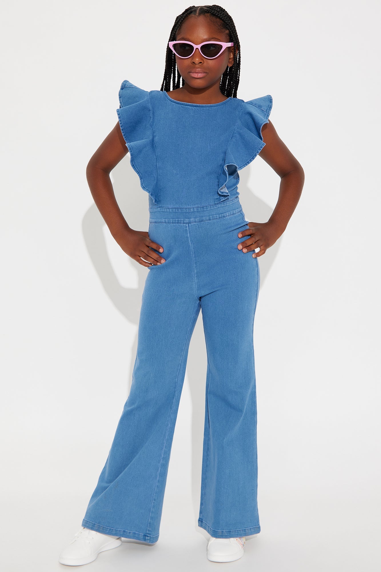 Mini Janis Denim Jumpsuit - Medium Wash