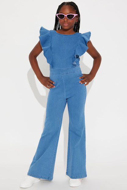 Mini Janis Denim Jumpsuit - Medium Wash