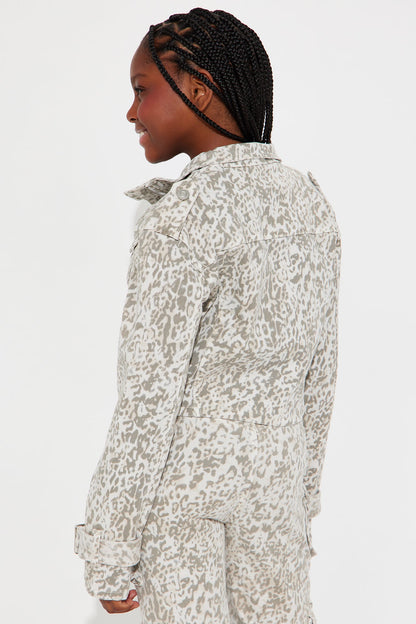 Mini Billie Cargo Jacket - Grey/combo