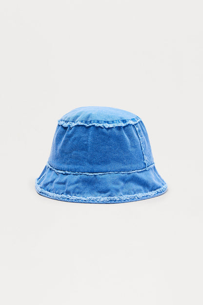 Distressed Washed Bucket Hat II - Blue