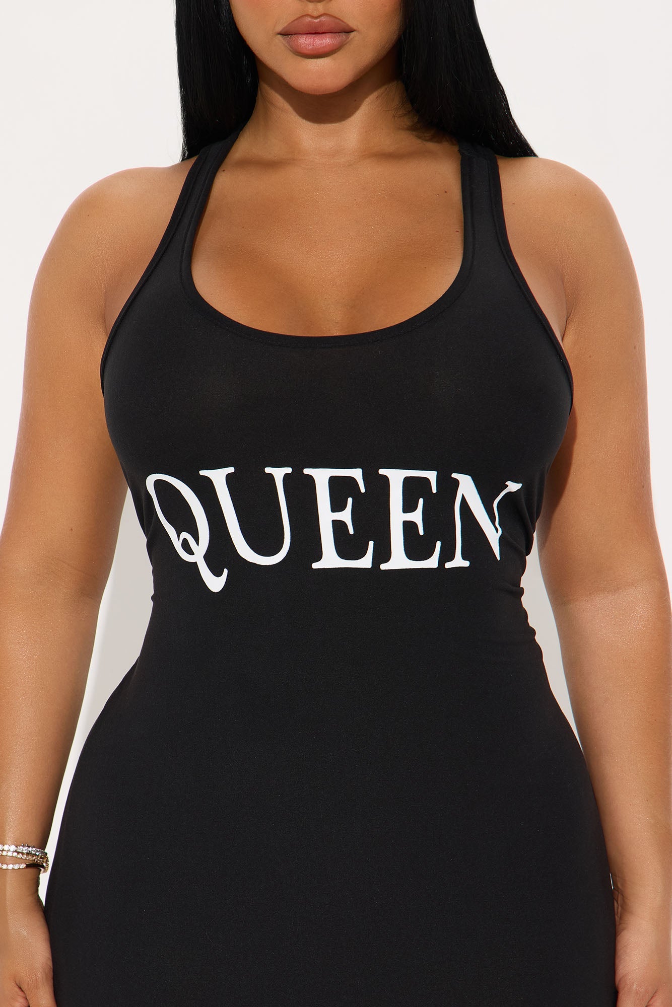 I Am Queen PJ Sleep Shirt - Black