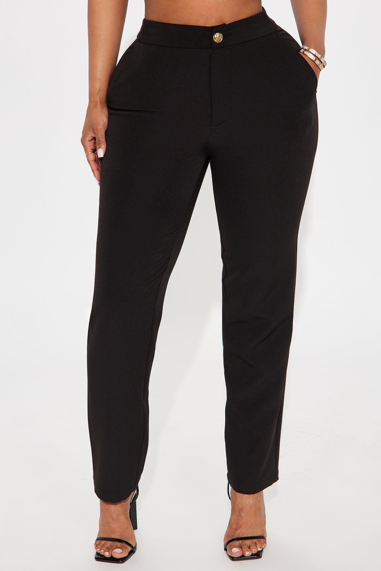 Mielle Skinny Trouser Pant - Black