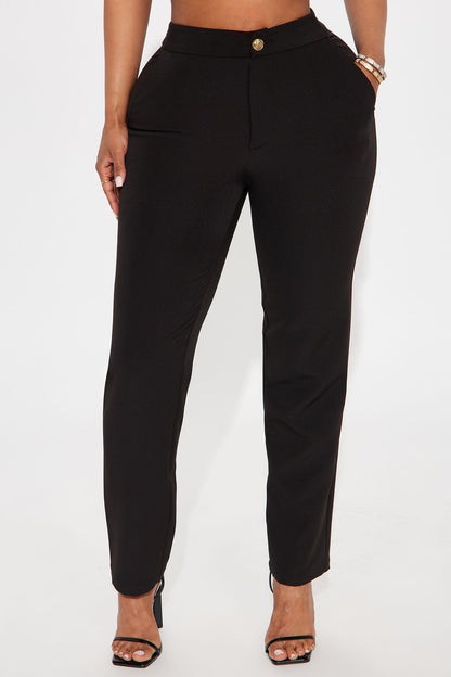 Mielle Skinny Trouser Pant - Black