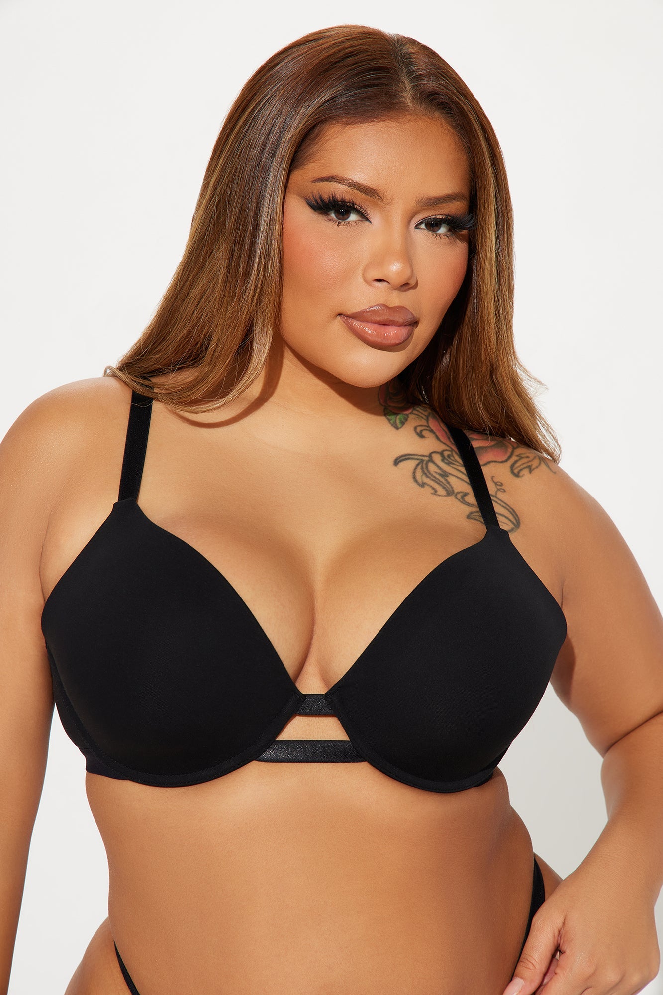 Nova Cotton TShirt Bra - Black
