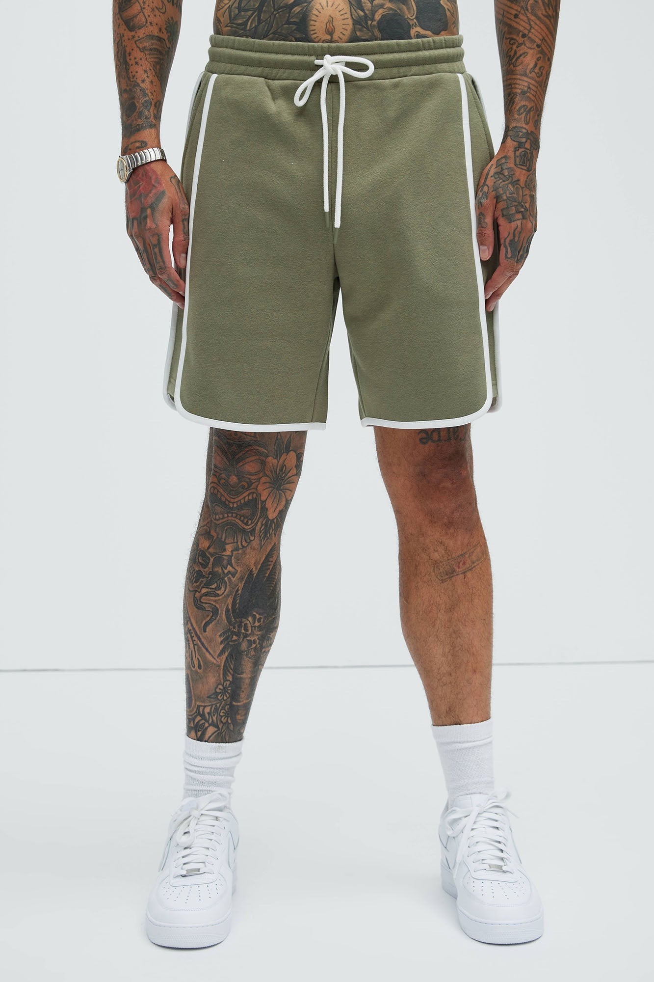 Tyson No Going Back Relaxed Shorts - Olive