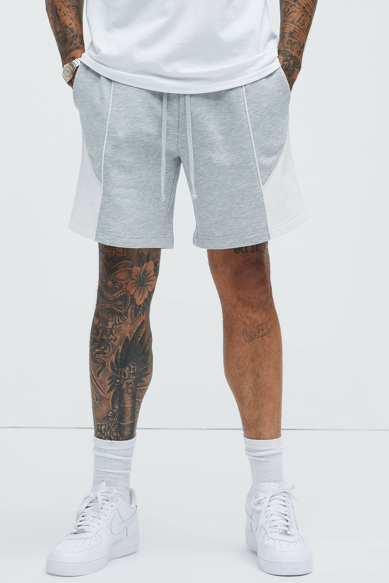 Tyson Pick Me Up Relaxed Shorts - Heather Grey