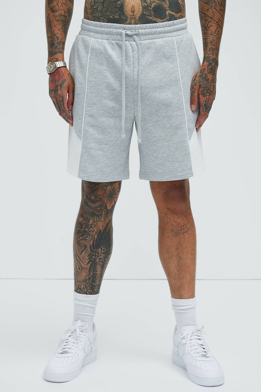 Tyson Pick Me Up Relaxed Shorts - Heather Grey