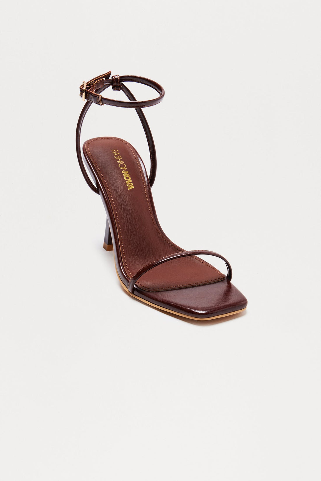 Ziva Ankle Strap Heels - Chocolate
