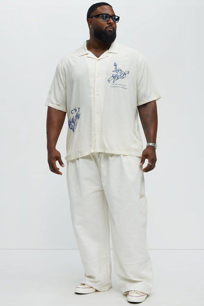 Baggy Damn Right Pants - Off White