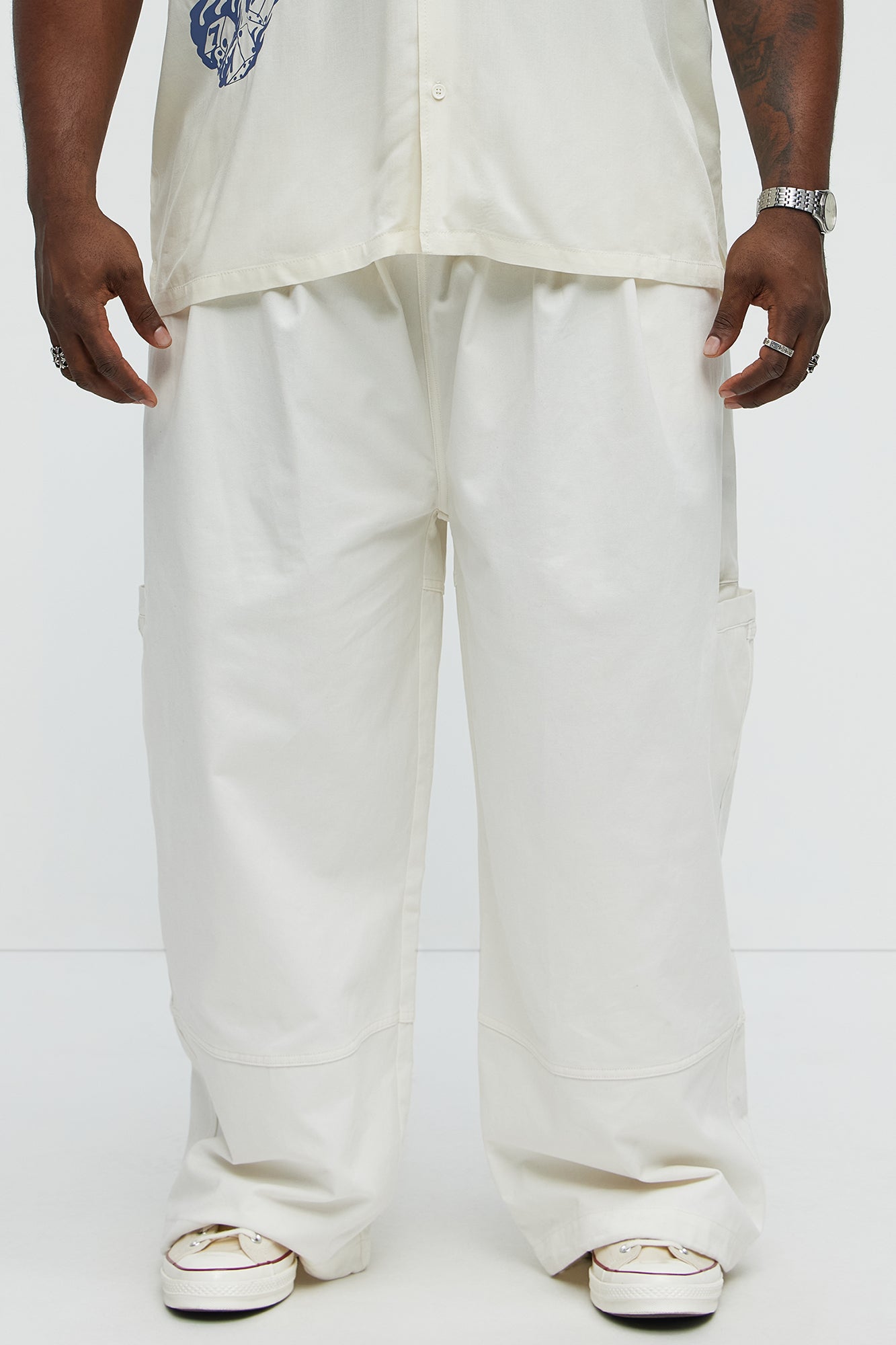 Baggy Damn Right Pants - Off White