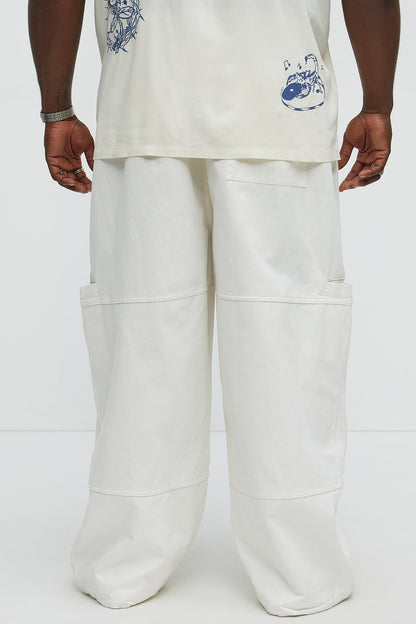 Baggy Damn Right Pants - Off White