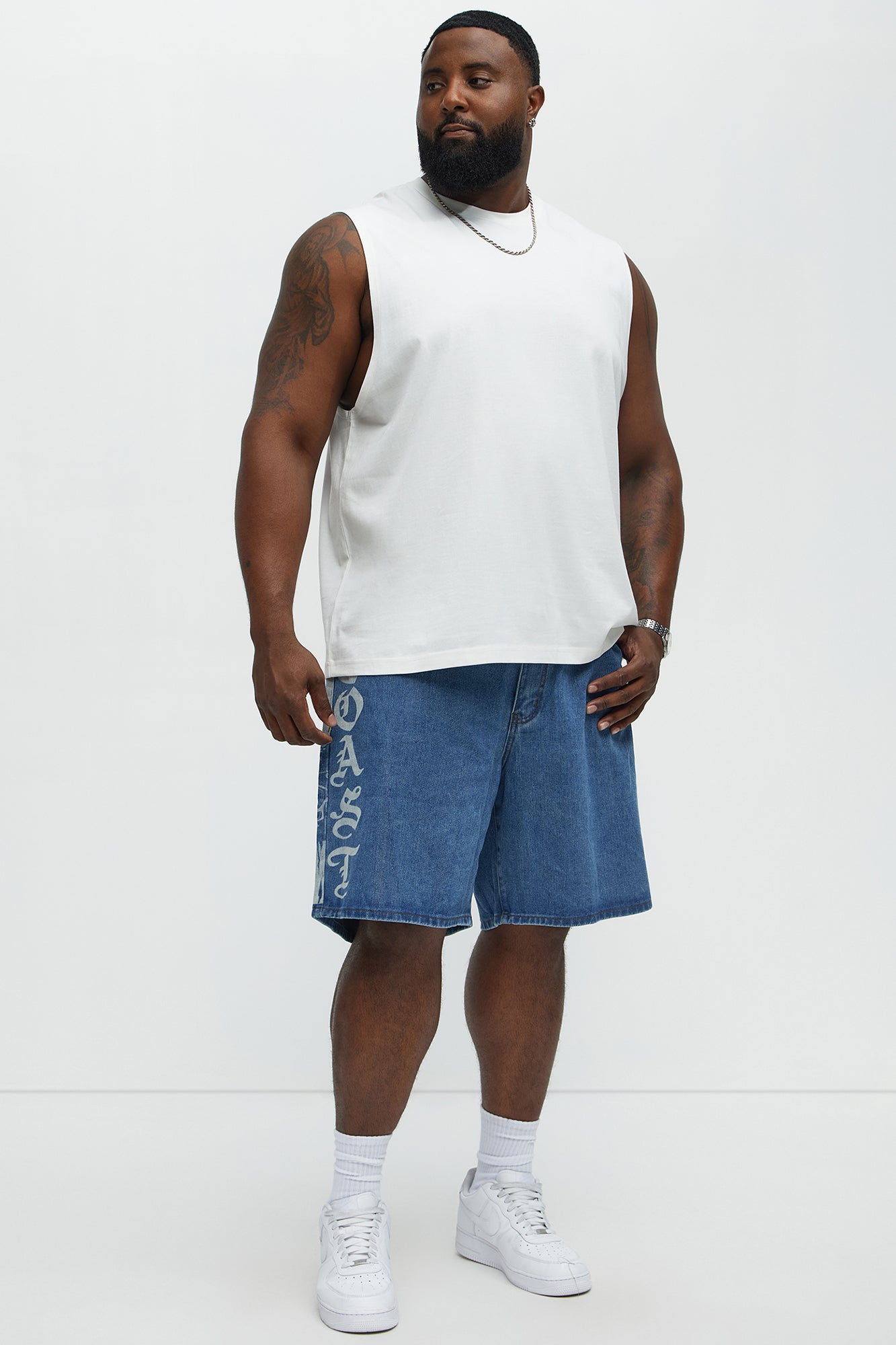 Coast Drift Relaxed Denim Shorts - Medium Blue Wash