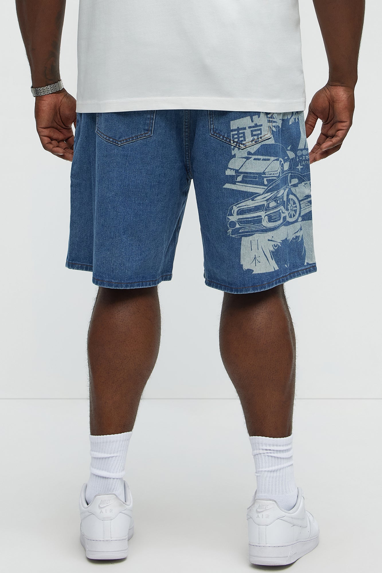Coast Drift Relaxed Denim Shorts - Medium Blue Wash