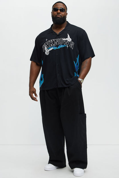 Baggy Damn Right Pants - Black