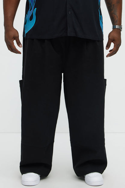Baggy Damn Right Pants - Black