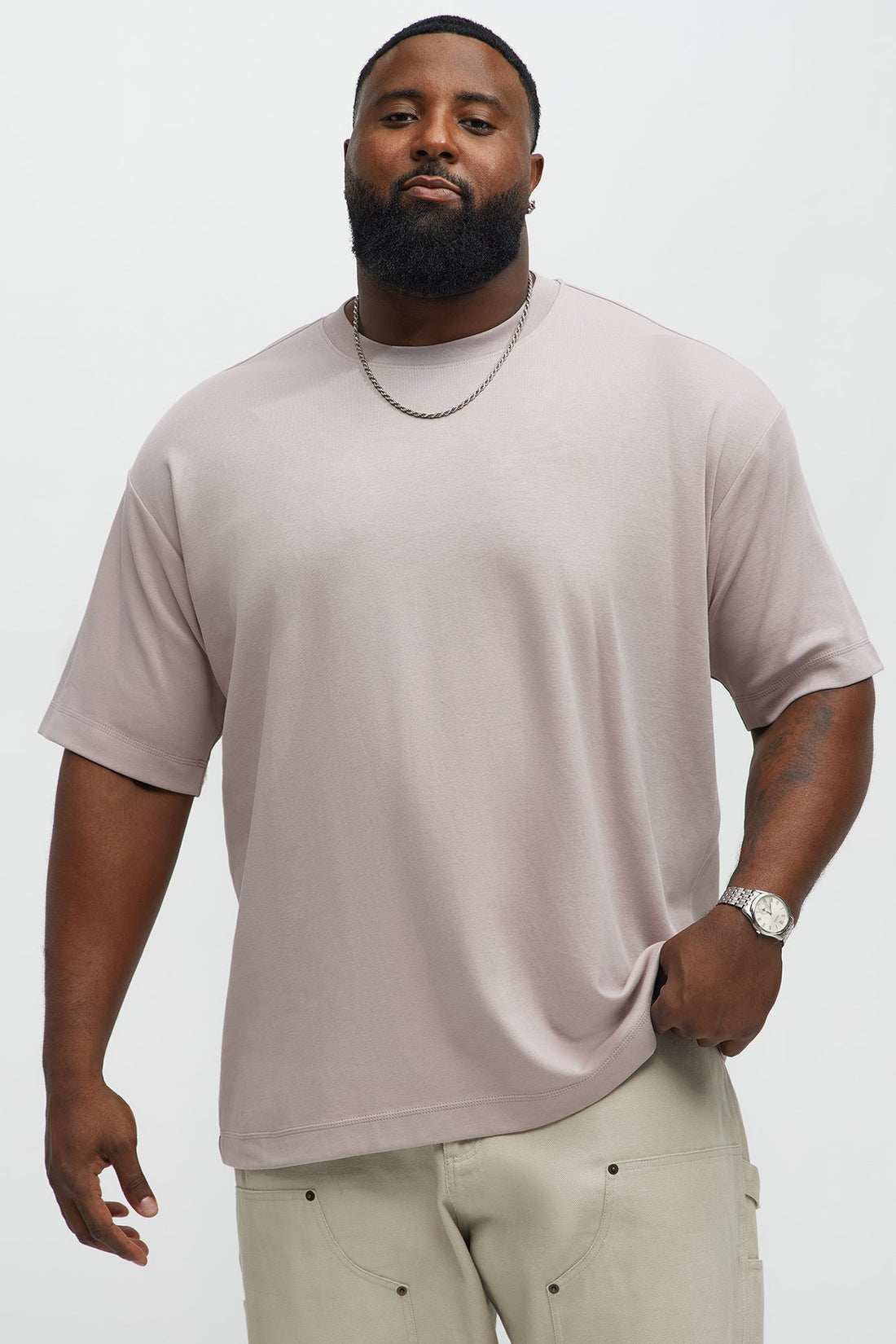 Relaxed Premium Everyday Tee - Mauve