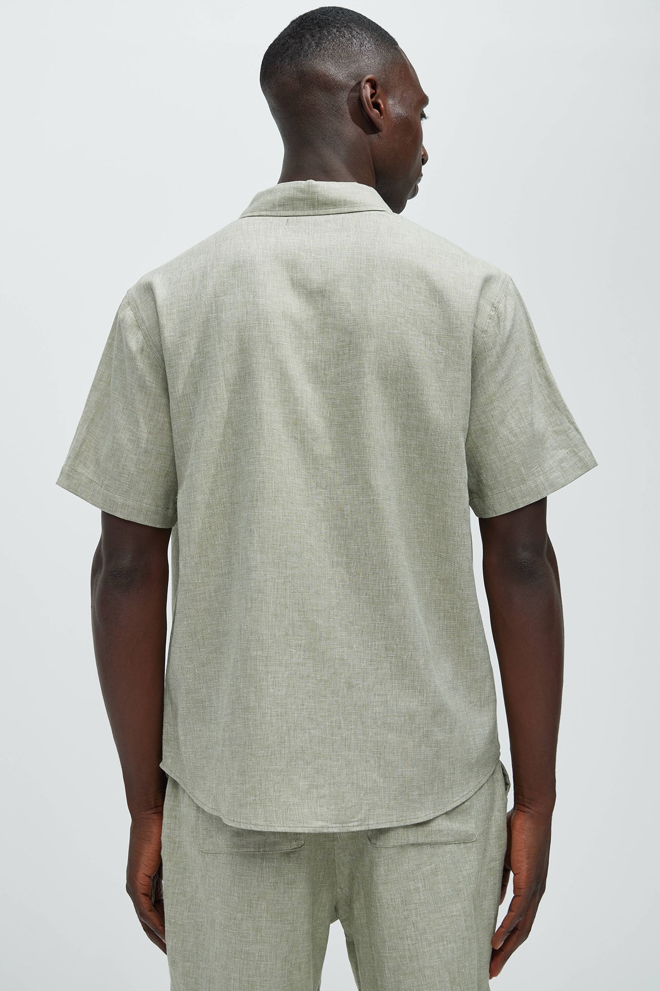 Bahamas Linen Classic Button Up Shirt - Green