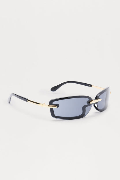 Jacar Round Sunglasses - Black