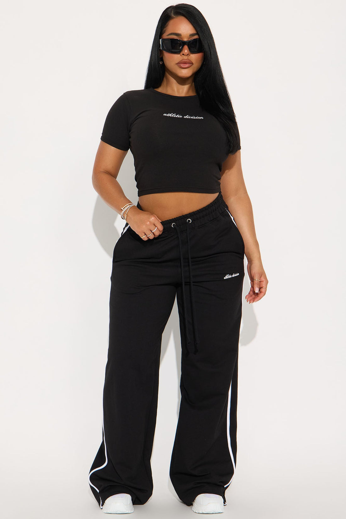 Athletic Division Pant Set - Black