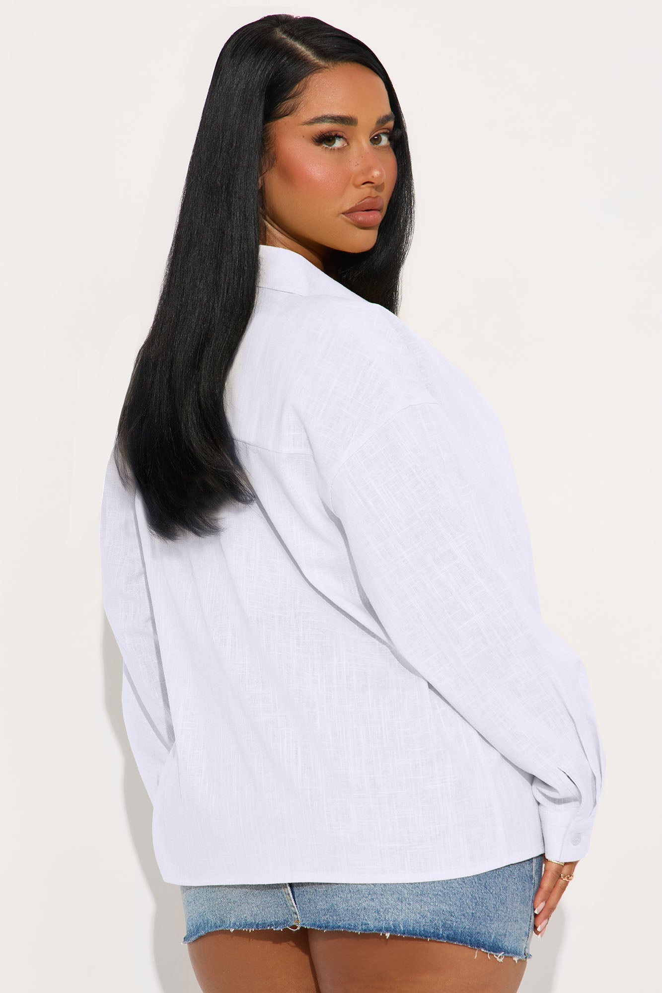 Summer Somewhere Linen Shirt - White