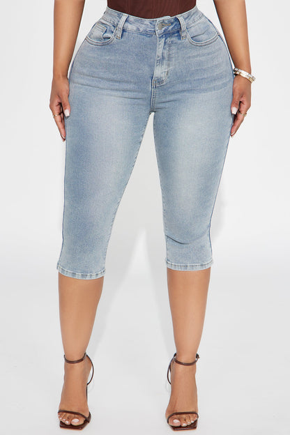 San Diego Skinny Capri Jeans - Light Wash