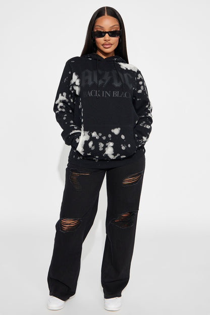 Back In Black ACDC Hoodie - Black/white