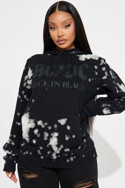 Back In Black ACDC Hoodie - Black/white