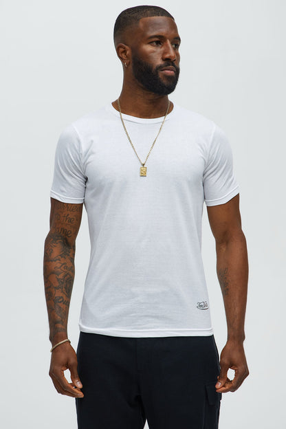 4 Pack Of Von Dutch Tees - White