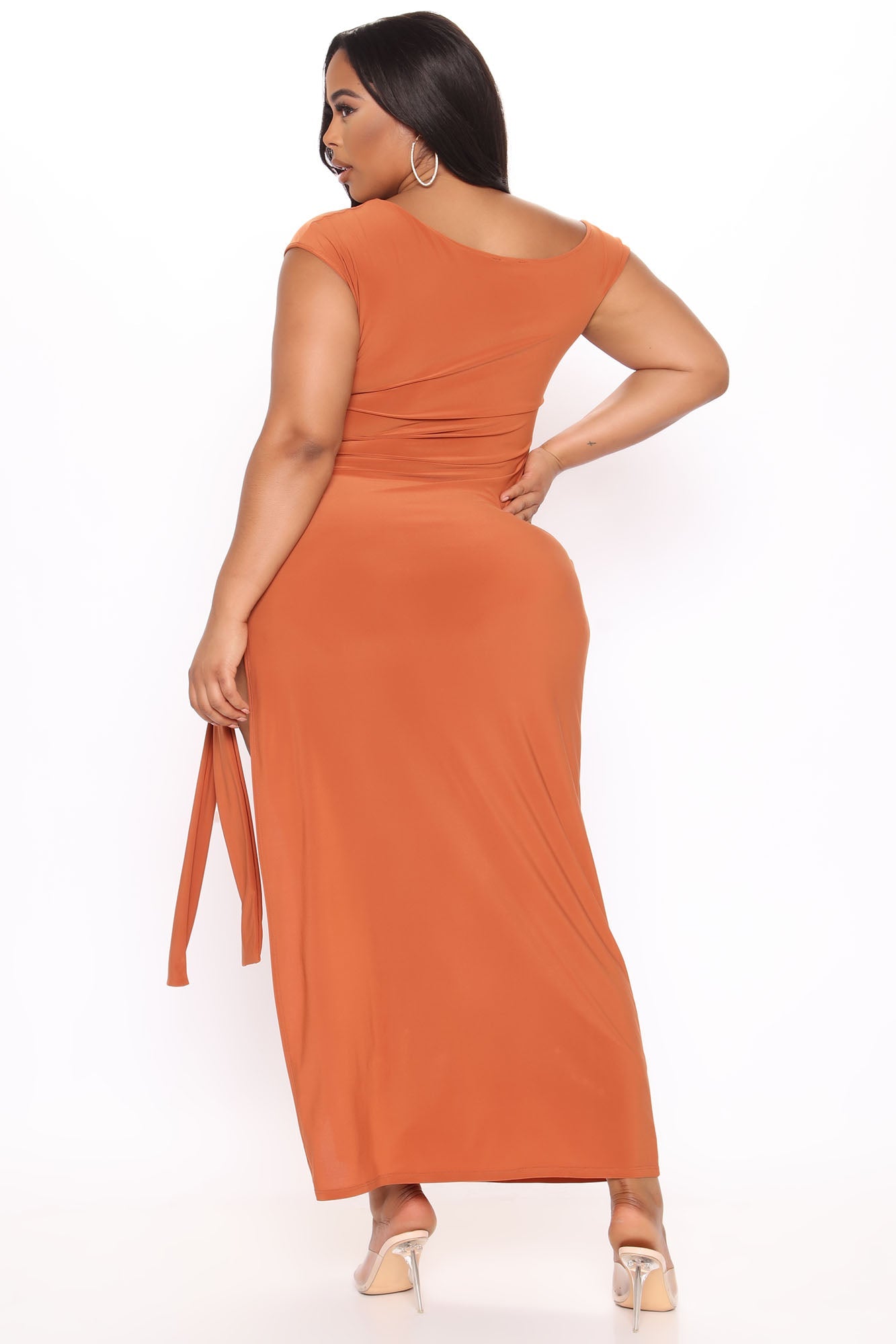 Slitsation Vacation Maxi Dress - Camel