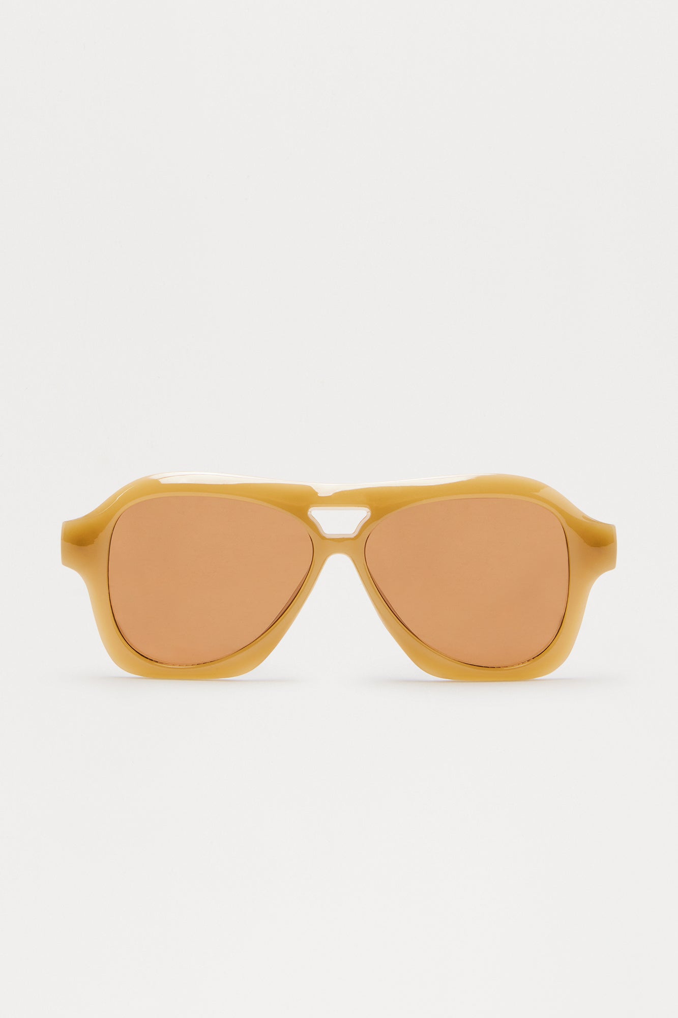 Round Lines Sunglasses - Brown