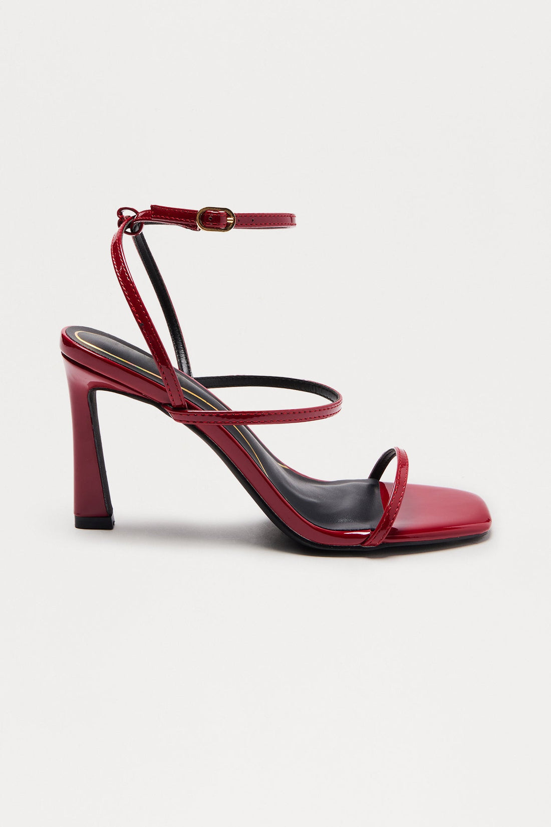 Rova Ankle Strap Heels - Red