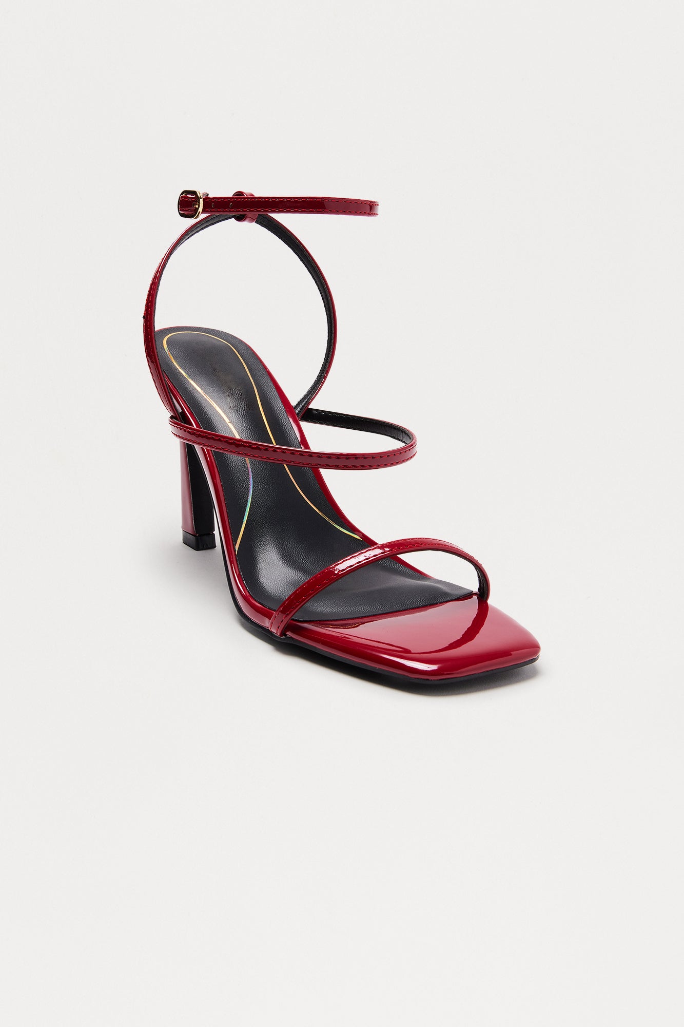 Rova Ankle Strap Heels - Red