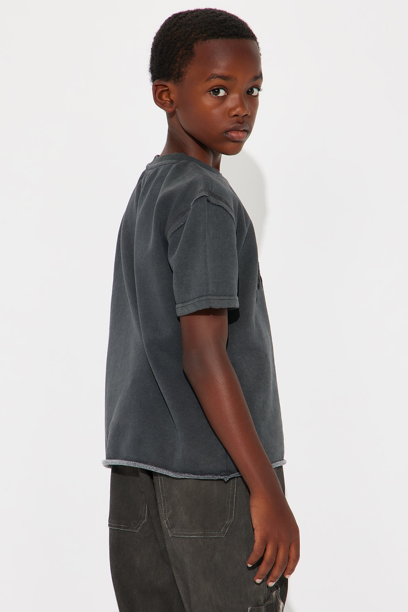Mini Tyson Paranoid Society Relaxed Short Sleeve Tee - Charcoal