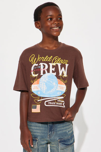 Mini World Class Crew 1967 Front/Back T-Shirt - Brown