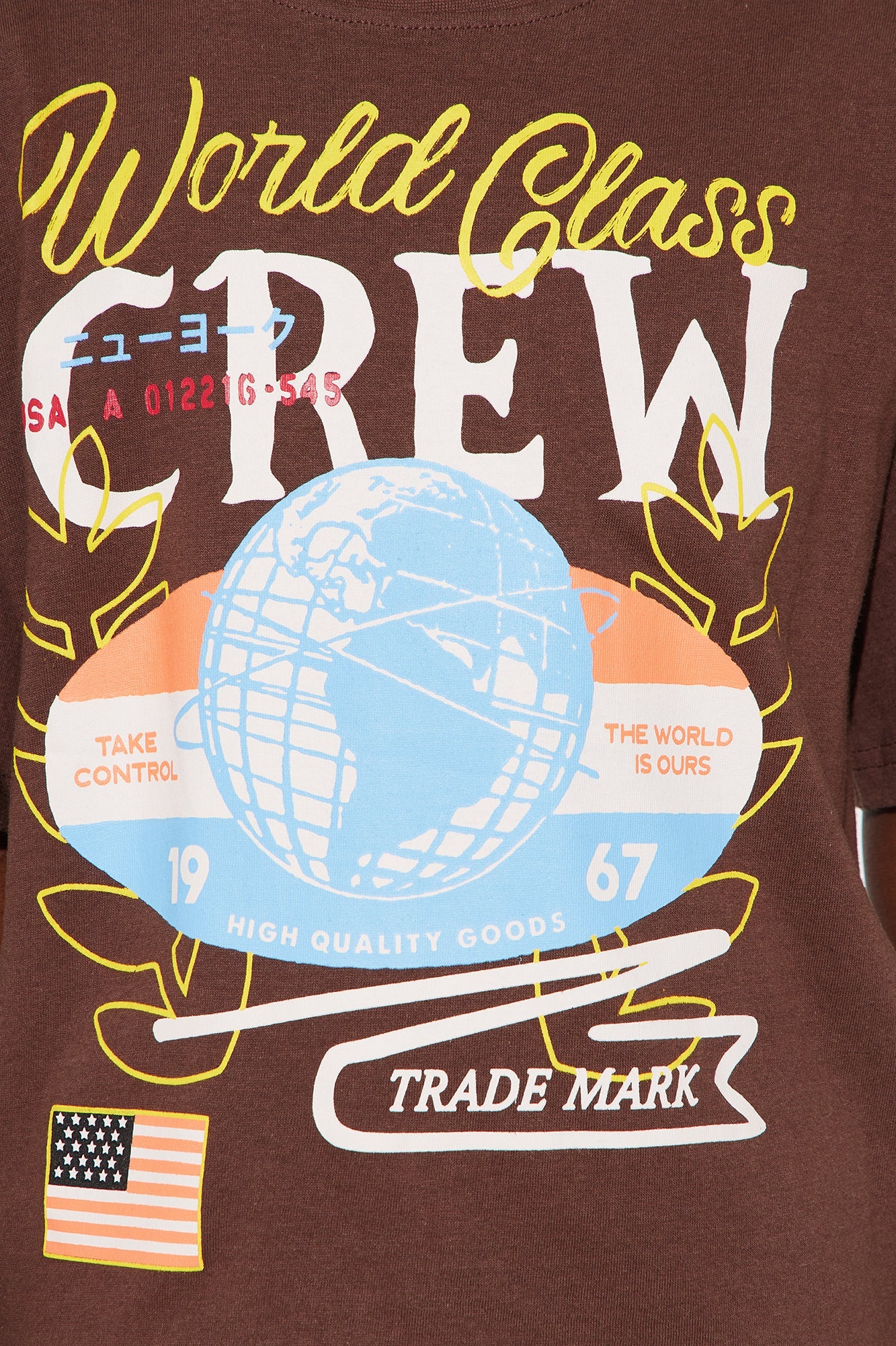 Mini World Class Crew 1967 Front/Back T-Shirt - Brown