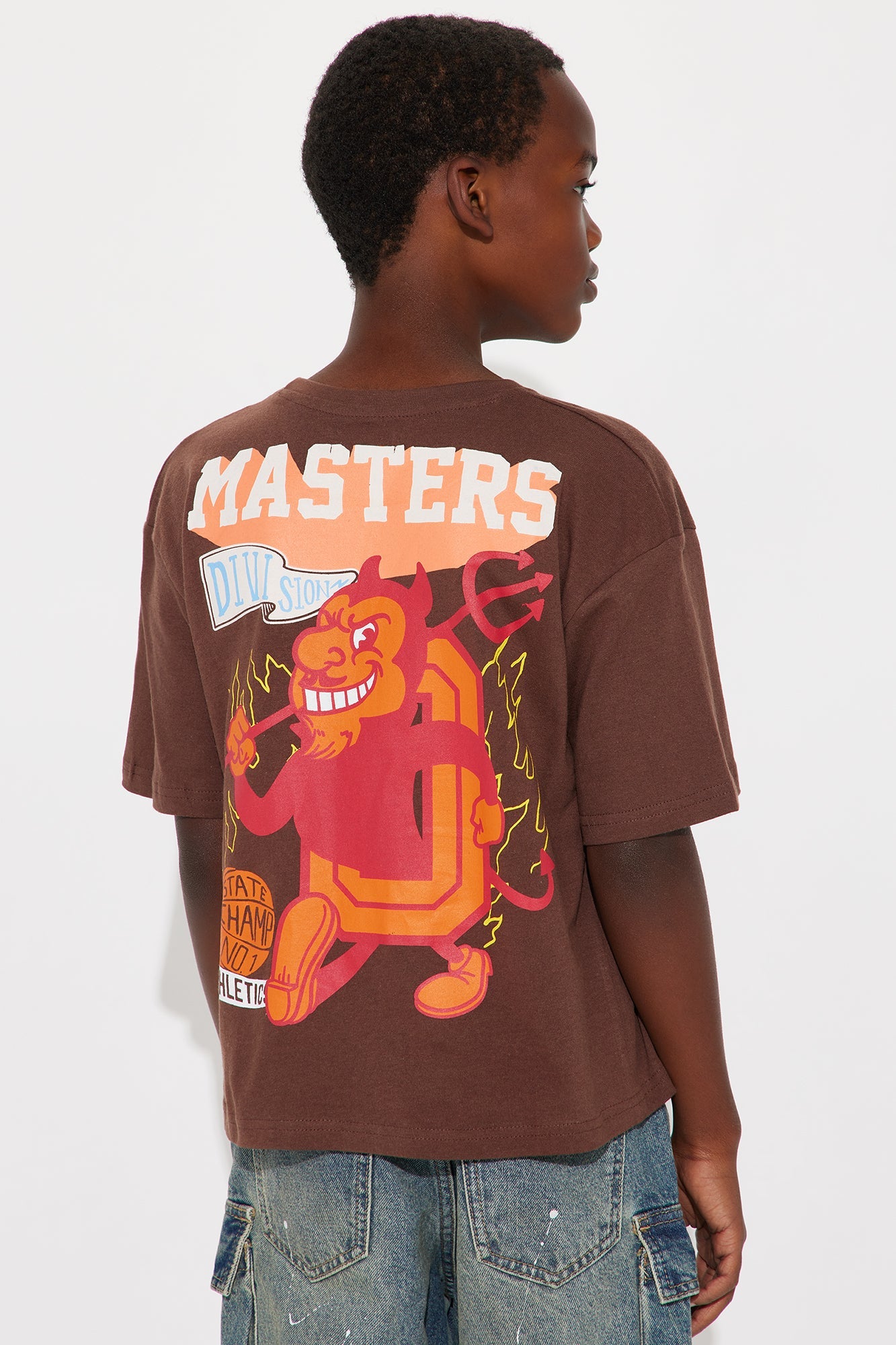Mini World Class Crew 1967 Front/Back T-Shirt - Brown