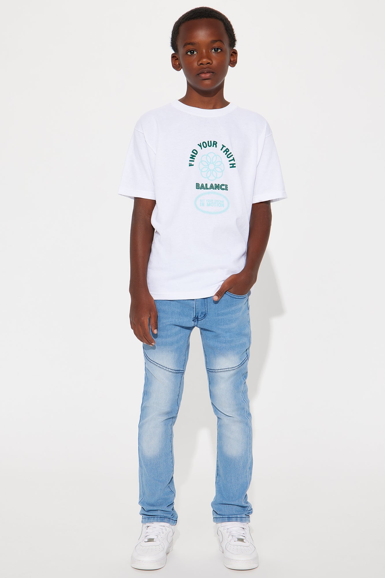 Mini Setting Goals Skinny Jeans - Light Blue Wash