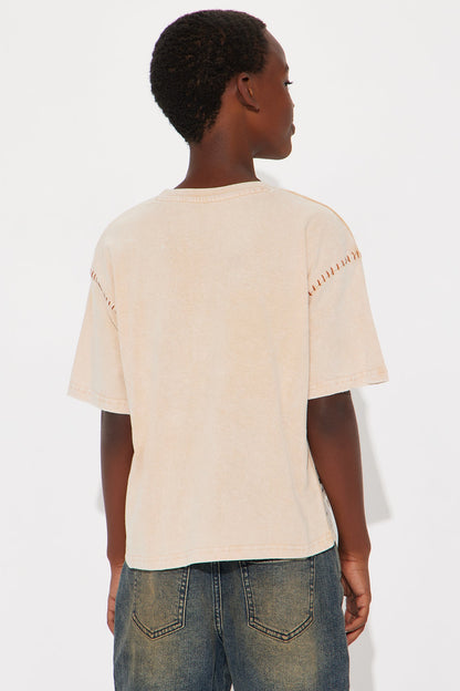 Mini Fresh Studded T-Shirt - Khaki