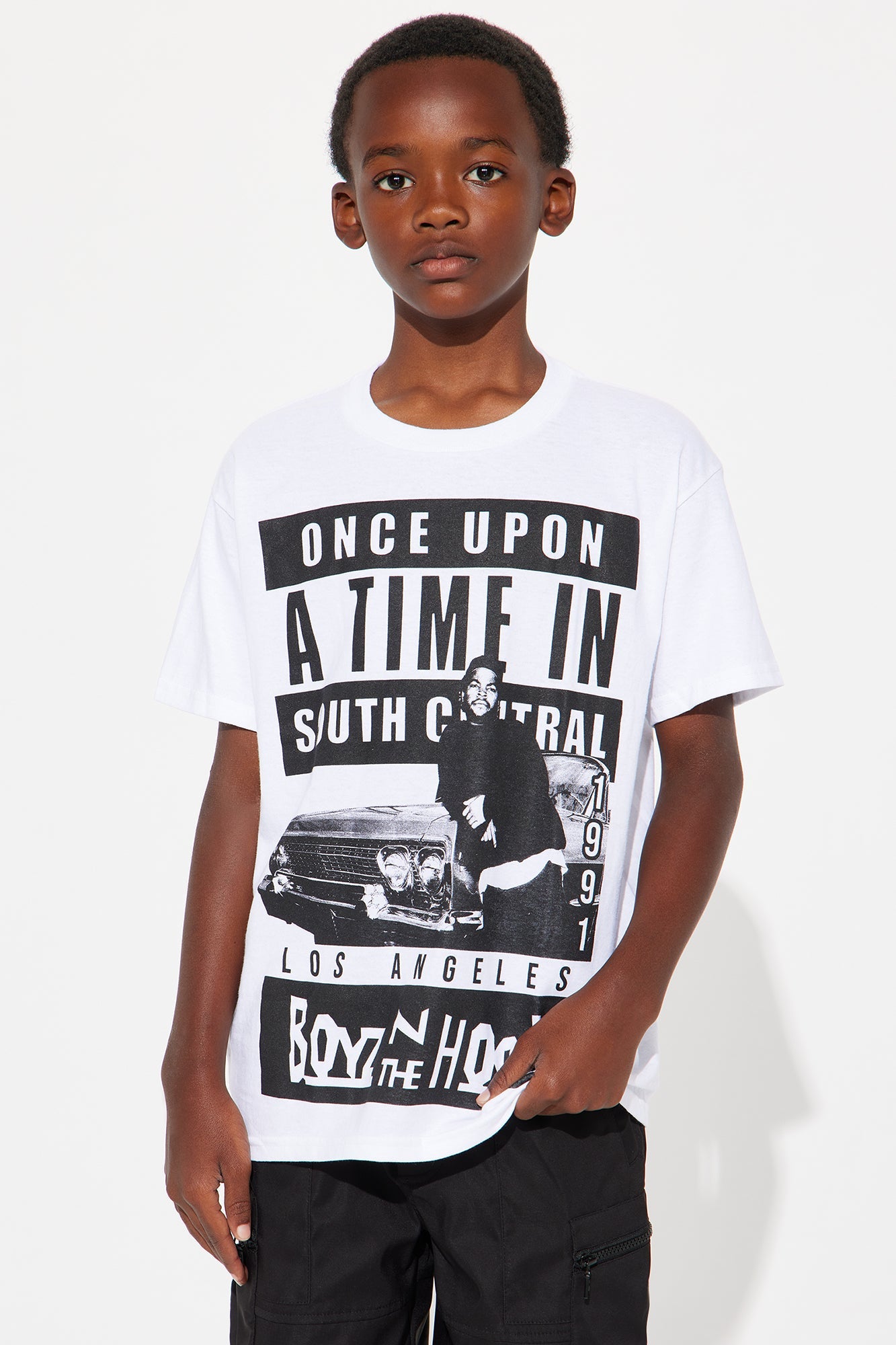 Mini In South Central Boyz N The Hood Short Sleeve Tee - White