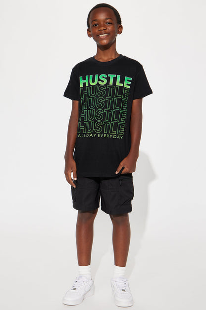 Mini Hustle Daily Short Sleeve Tee - Black