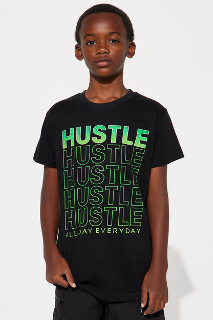 Mini Hustle Daily Short Sleeve Tee - Black