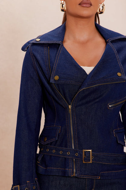 Chelsey Denim Jacket - Dark Wash