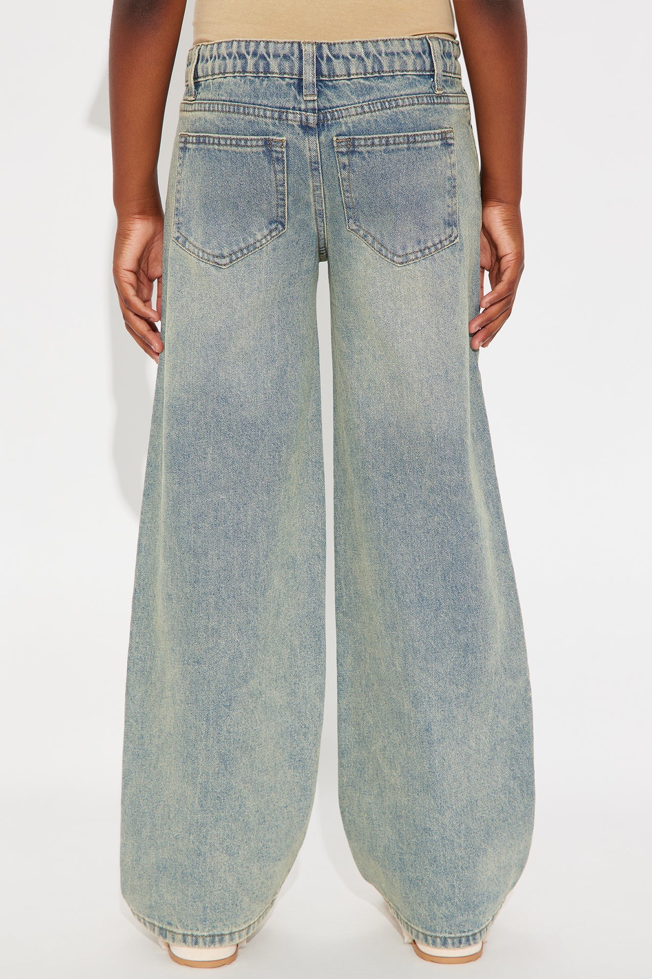 Mini Evelyn Wide Leg Jean - Vintage Wash