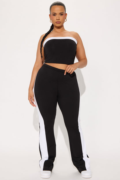 On The Move Pant Set - Black/White