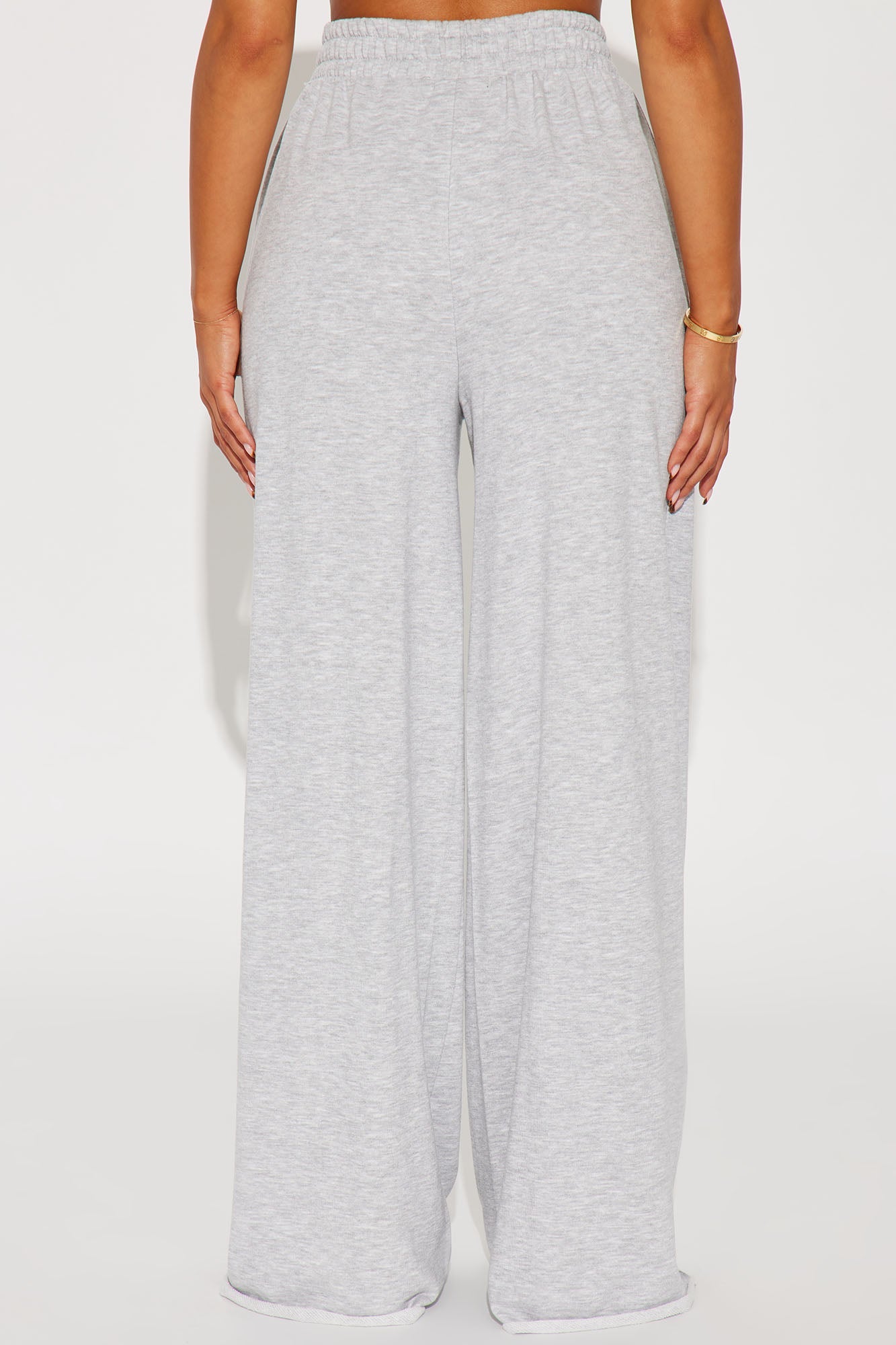 Fair Game Lounge Wide Leg Pant - Heather Grey