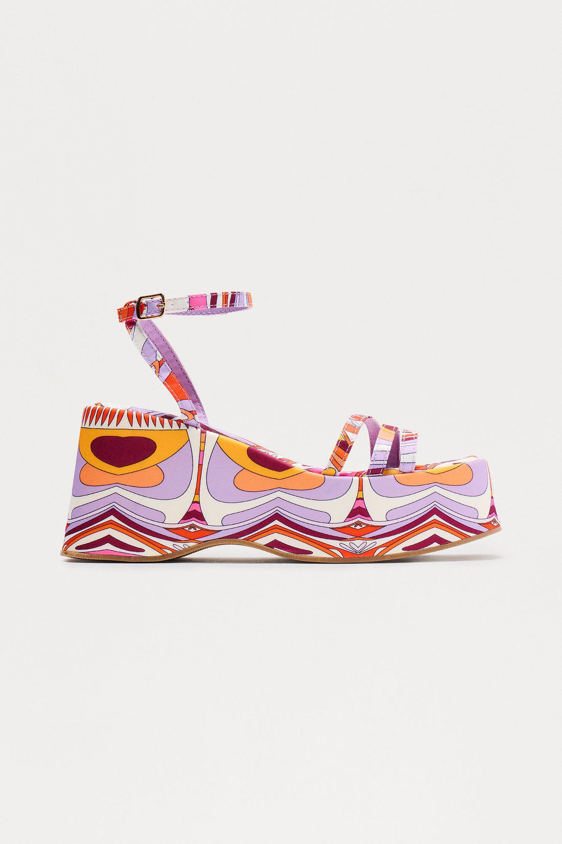 Deja Platform Wedges - Purple/combo