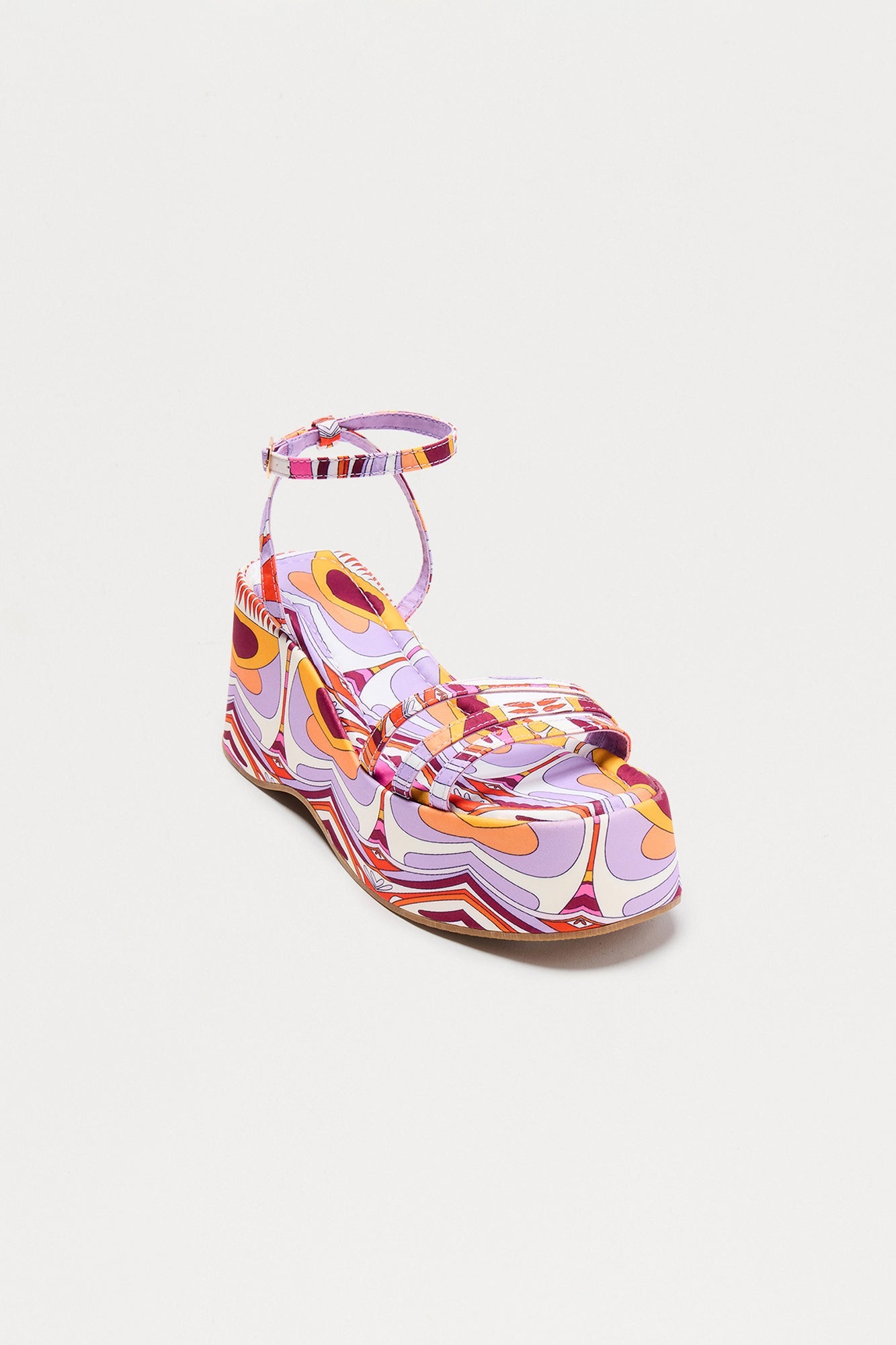 Deja Platform Wedges - Purple/combo