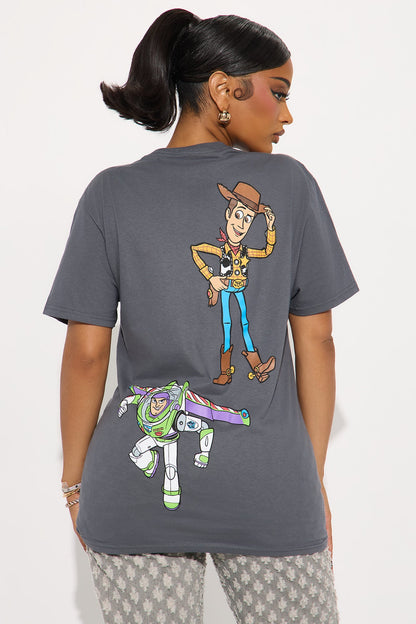 Toy Story Multi Hit Oversized Tee - Dark Grey