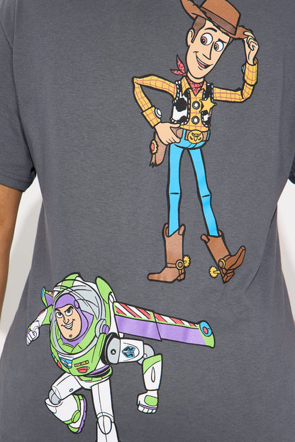 Toy Story Multi Hit Oversized Tee - Dark Grey